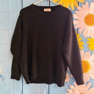 Zenana Outfitters Black Knit Sweater